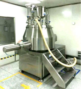 High Speed Mixing Tablet Granulation Machine Horizontal Cylinder Structure
